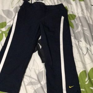 Blue Nike athletic capris